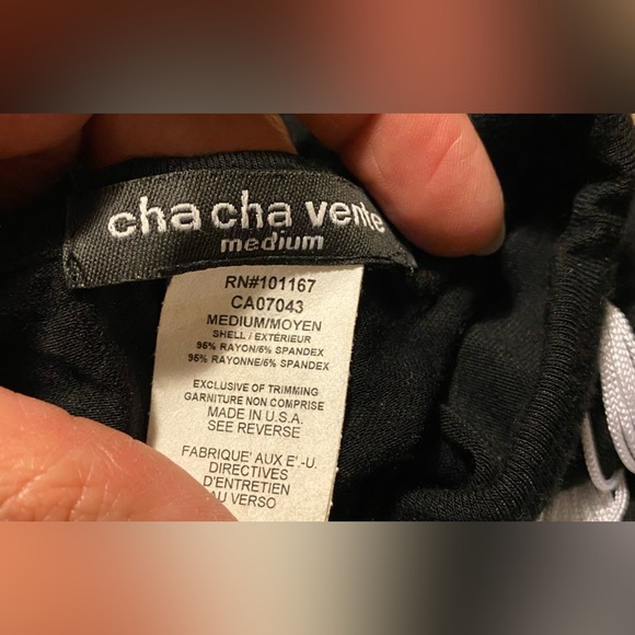 CHA CHA VENTE BLACK TOP
WITH FRINGE LADIES MEDIUM - Picture 6 of 6